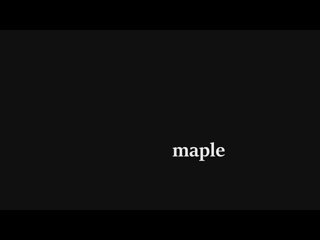 maple - harinezumi