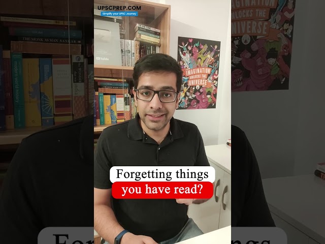 Forgetting things you have read?