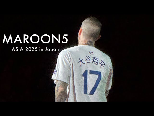 【4K】MAROON5  TOKYO DOME  FEB.6.2025     Sunday Morning    ASIA 2025  大谷翔平uniform