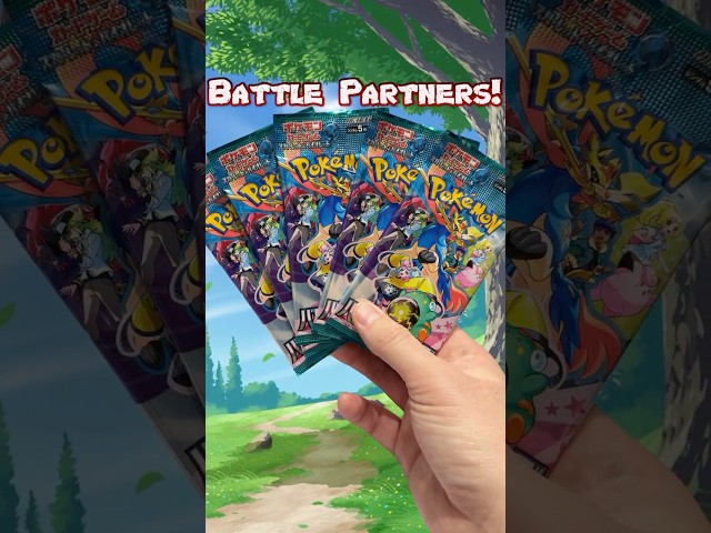 Opening the new Pokémon set BATTLE PARTNERS!! #pokemon #battlepartners #pokemoncards