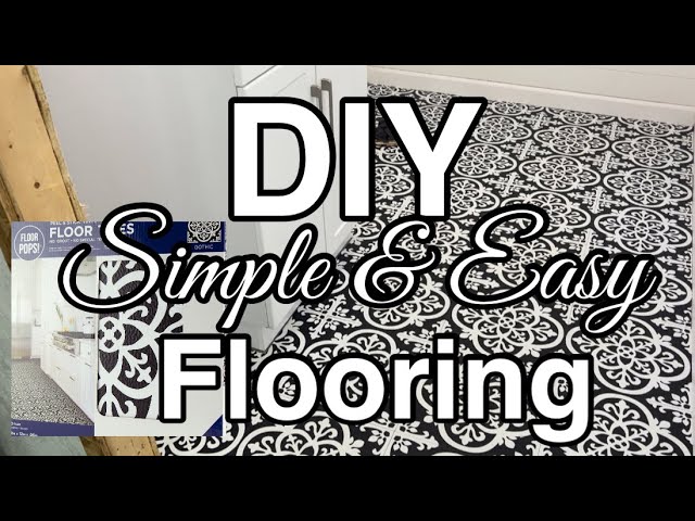 DIY PEEL & STICK FLOORING | SIMLPE AND EASY HACKS T0 LAYING A BEAUTIFUL FLOOR