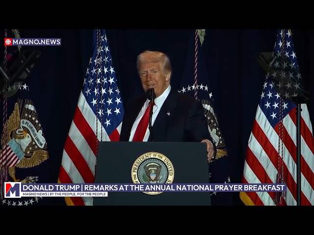 Donald Trump | Full Remarks at the Annual National Prayer Breakfast in US Capitol (Feb 6, 2025) [CC]