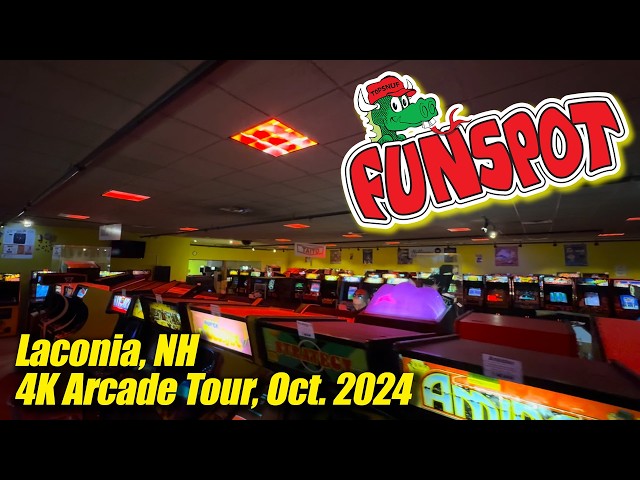 I visited the WORLD'S LARGEST ARCADE in New Hampshire! So many RARE GAMES! Funspot tour October 2024