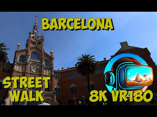 12 Barcelona Spain museum in Recinte Modernista de Sant Pau 8K 4K VR180 3D Travel