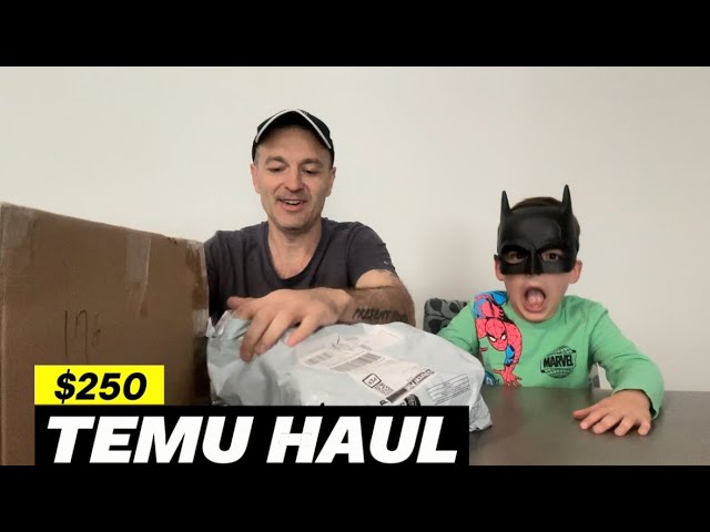 I SPENT $250 ON TEMU... and this is what happened!! #Unboxing #temuhaul #messi