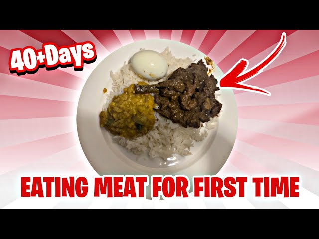 Eating Meat 🥩 For The First Time In 40+ Days📆(PAUSE⏸)