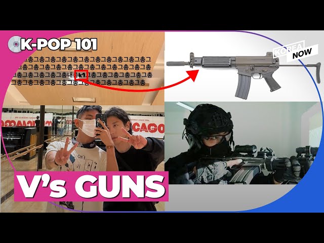 [Weekly BTS] V reveals guns he uses in the army after watching a musical