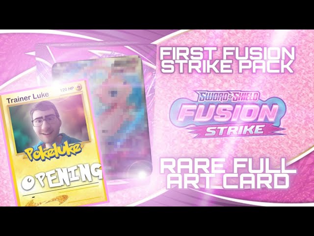 Pokemon Sword & Shield Fusion Strike Pack 1 Opening !! FULL ART CARD | PokeLuke