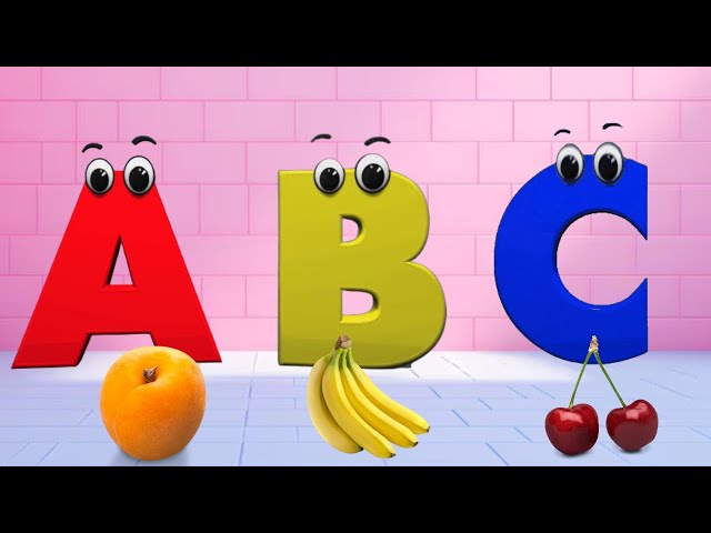 Phonics Song - ABC Fruits Song | A is for Apricot | Toddlers learning alphabet A to Z | ABC Song