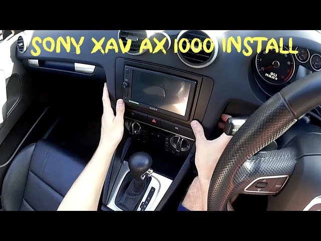 How to fit a Sony XAV AX 1000 stereo/head-unit in a Audi A3 8P using the connects2 kit