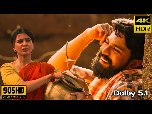 Yentha Sakkagunnave 4k Video Song || Rangasthalam || Ram Charan, Samantha || Devi Sri Prasad