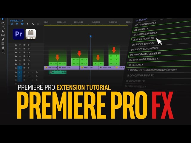 Premiere Pro FX Extension Tutorial One Click Easy FX