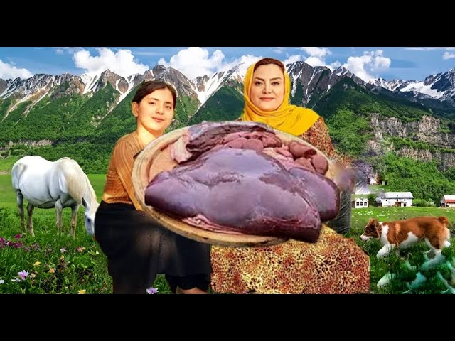 Iranian village lifestyle/cooking local food / cooking simple recipe/rural lifestyle in iran