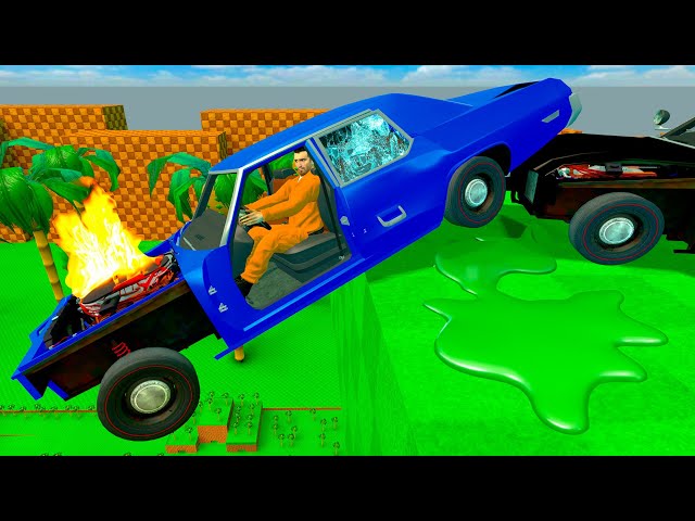 MY CAR WAS SMASHED AND THROWN OFF THE ROOF DERBY EVENT Garry's Mod Sandbox