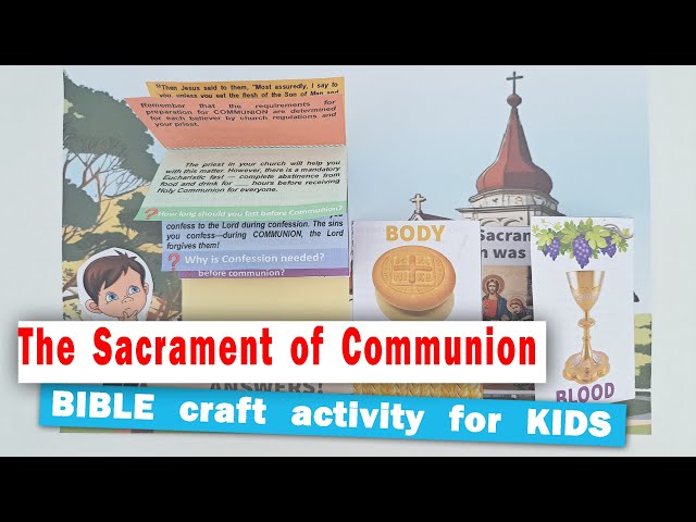 Bible craft ideas for Sunday school | The Sacrament of Communion | Printable templates