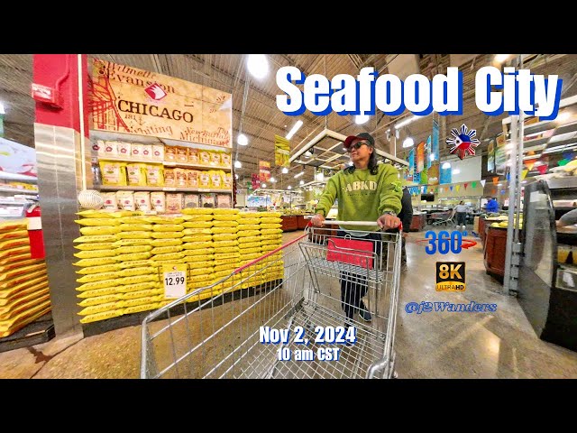 360° Walking Tour of Seafood City Chicago | Exploring Filipino & Asian Grocery Gems! | U.S.A