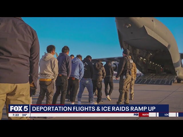 ICE raids and deportation flights ramp up