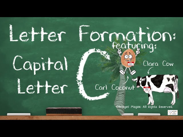 [How to Write the Alphabet] Letter Formation Capital Letter C