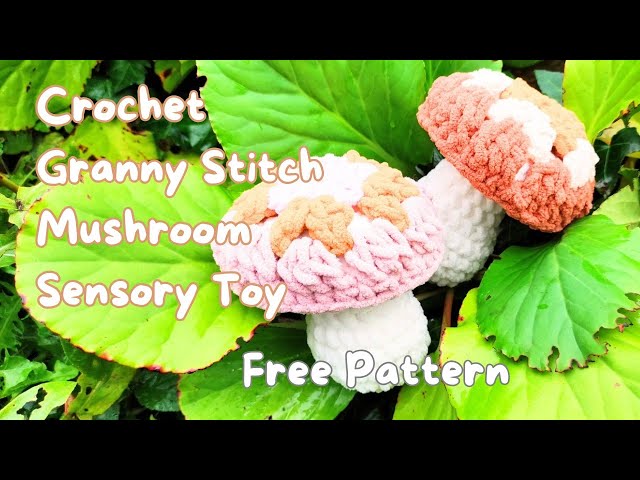 Granny mushroom  Free crochet pattern Tutorial  Fall decor   Cottagecore