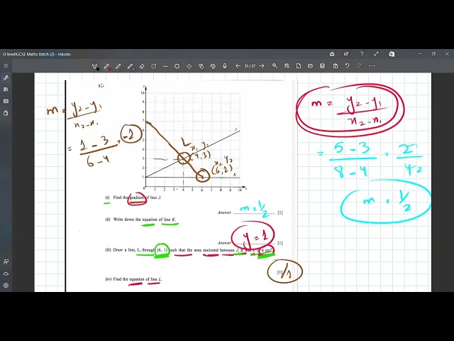 Coordinate Geometry - Comprehensive Past Paper Question O level / IGCSE Maths !!!