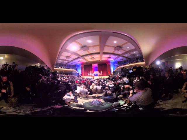 Watch a Donald Trump event in Iowa in 360º