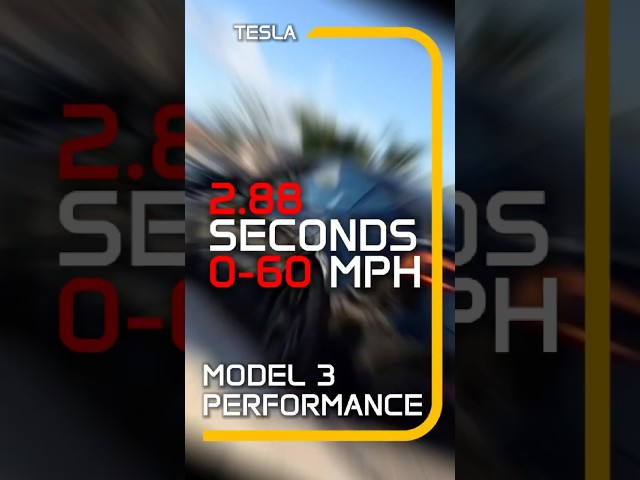 🚀 2025 Tesla Model 3 Performance | Insane Mode ON: 0-60 MPH in 2.88 Seconds  #teslaperformance #1