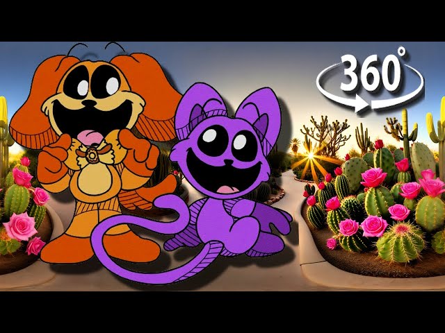 🔍 Find  DogDay x CatNap  in  360° VR  Animation  207  Poppy Playtime Chapter 3