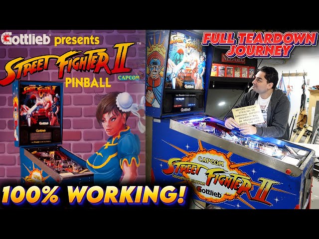 Street Fighter 2 Pinball FULLY WORKING 100% - Teardown overview