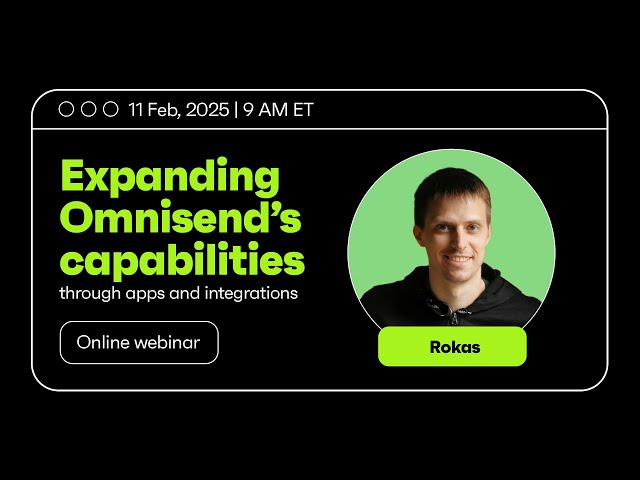 Best Apps and Integrations to Grow Your Ecommerce Business | Omnisend Webinar