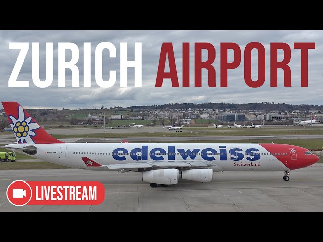 24/7 Live Stream (Pre-Recorded) | Continuous Plane Spotting from Zurich Airport in Switzerland