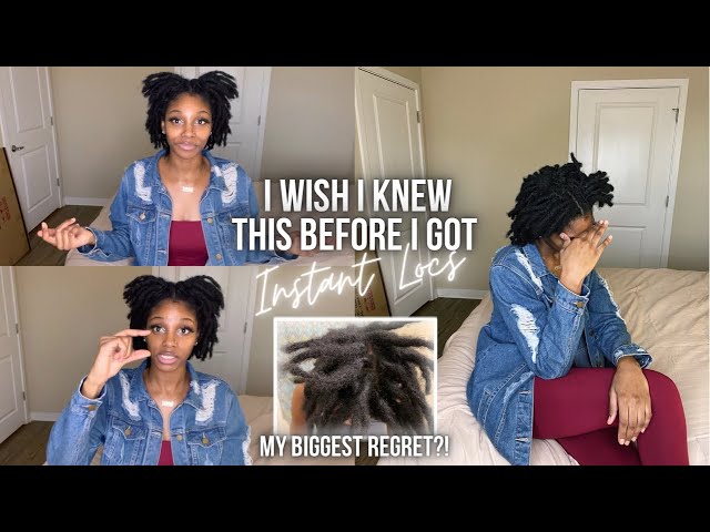 WHAT I WISH I KNEW BEFORE GETTING INSTANT LOCS!! | MY BIGGEST REGRET?!