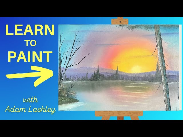 How to Paint a Sunset | Painting Tutorial | Wet on Wet Oil Painting for Beginners