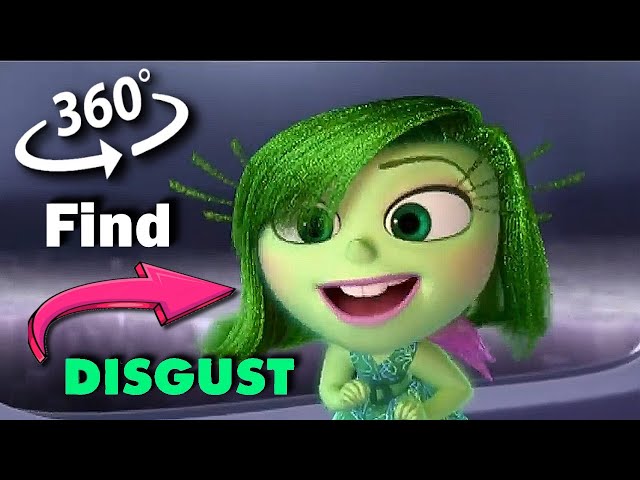 🤩 inside out 2 in 360 VR - Find where Disgust is hiding! Finding Challenge 360