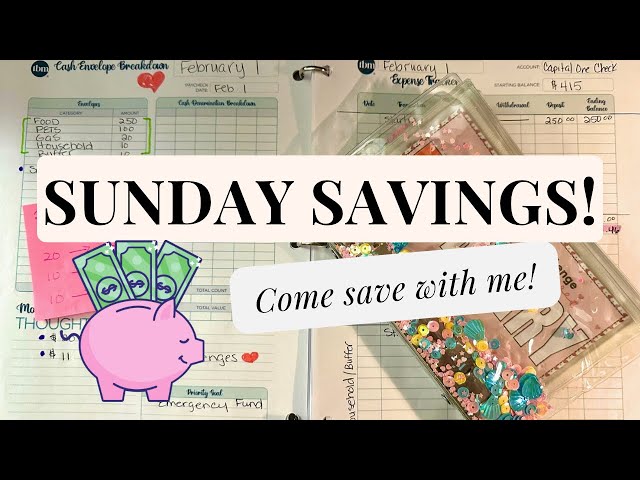 Sunday Savings | Low Income Savings Challenges