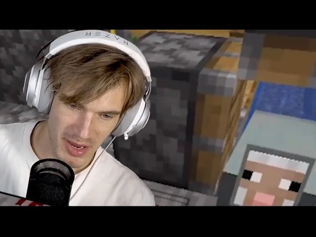 Pewdiepie being mean to animals in Minecraft for 5 minutes straight