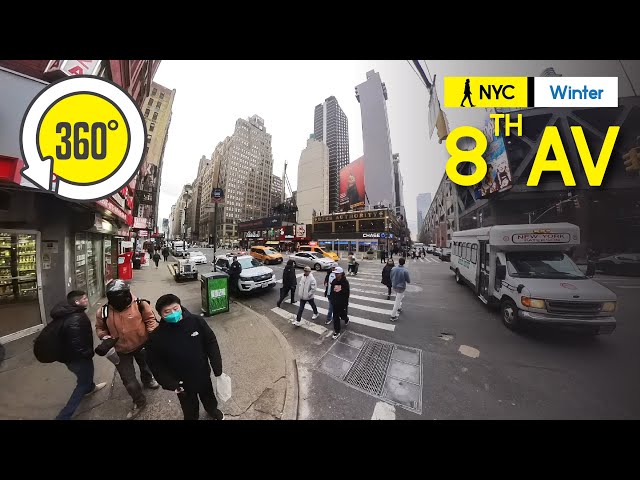 Walking NYC 8th Av | 360°