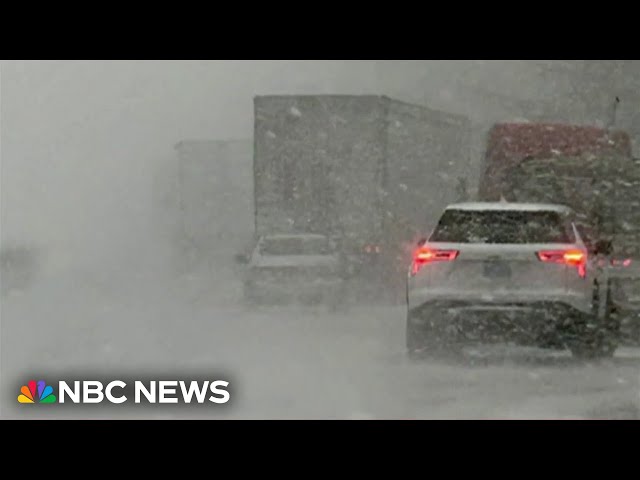 Whiteout conditions cause 100+ vehicle pile-up on I-84