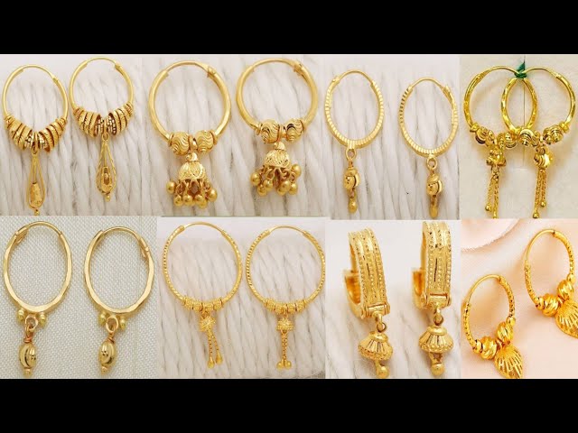 Gold earrings design with weight and price/Tanishq gold earrings new design/Gold earrings price