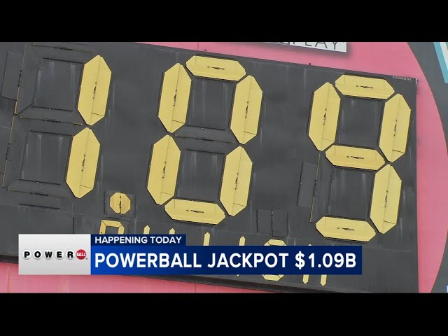 Powerball jackpot grows to $1.09B for Wednesday's lottery drawing