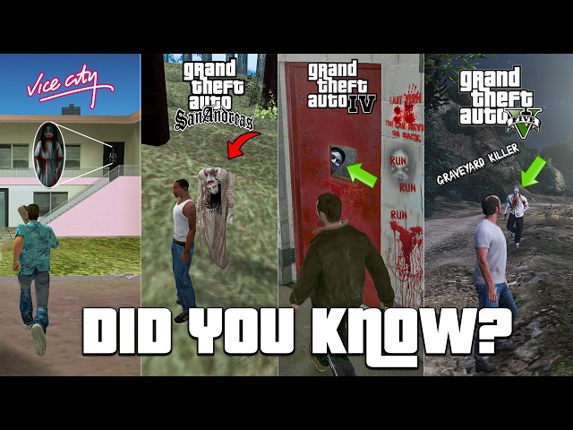 Most creepy things in every GTA Game | Hidden Myths in GTA | #2