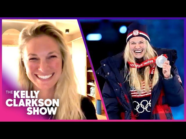 Kelly Clarkson Celebrates One Year To 2026 Winter Olympics With Jessie Diggins