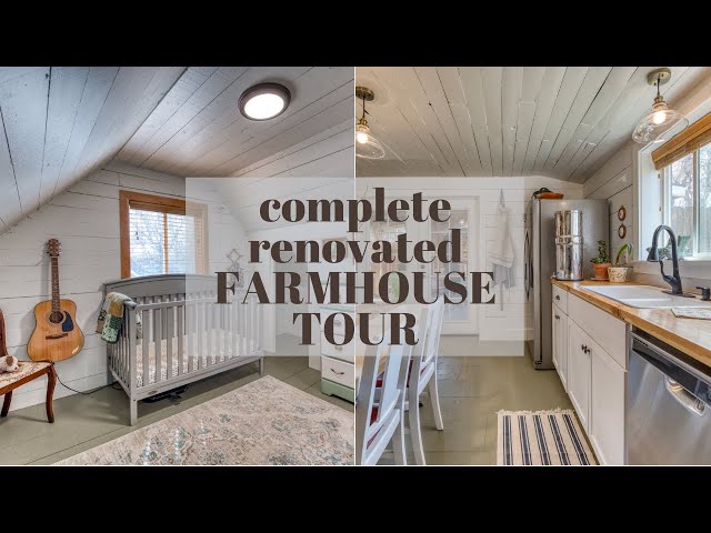 Our Farmhouse Home Tour | Complete Renovated 100+ Year Old Farmhouse Tour! REMODELED HOUSE TOUR!