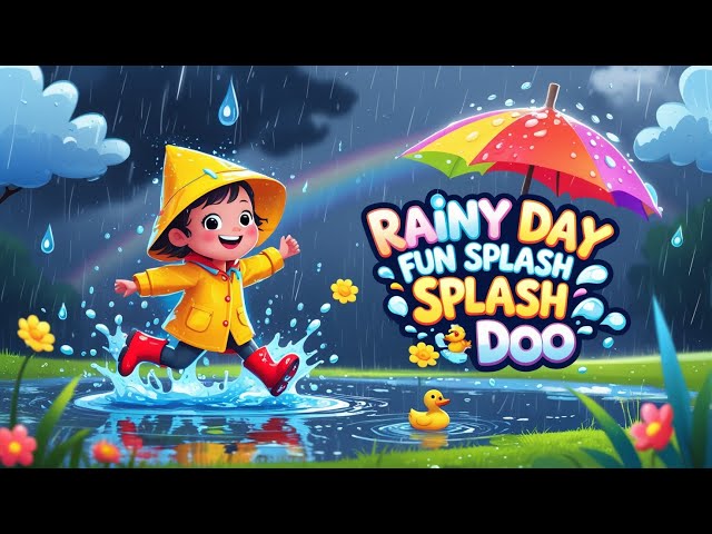 Rainy Day Fun Splash Splash Doo | Joyful Nursery Rhymes Songs for Kids | Sing Along with TaleTwists