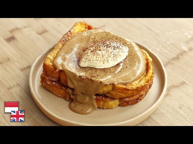 Gurih Nagih! Resep FRENCH TOAST WITH COFFEE CUSTARD: Luar Kering Dalem Lembut!