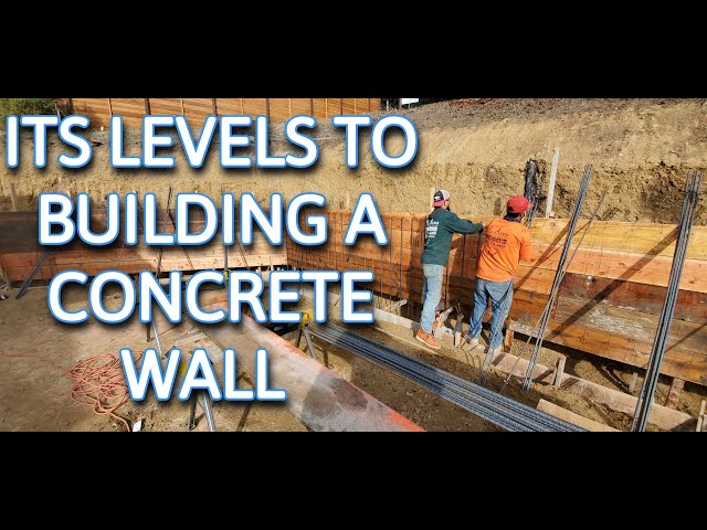 Building A Structural Engineer Concrete Retaining Wall Start to Finish 2020