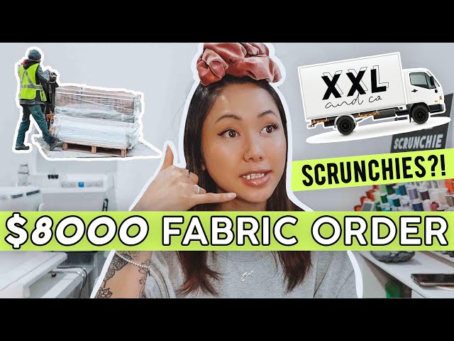 $8000 ONLINE FABRIC HAUL | Where I Buy & Order Fabric For My Biz ✨ Handmade XXL Scrunchie Shop ✨