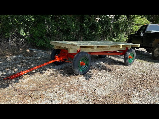 Restoration of a new idea hay wagon