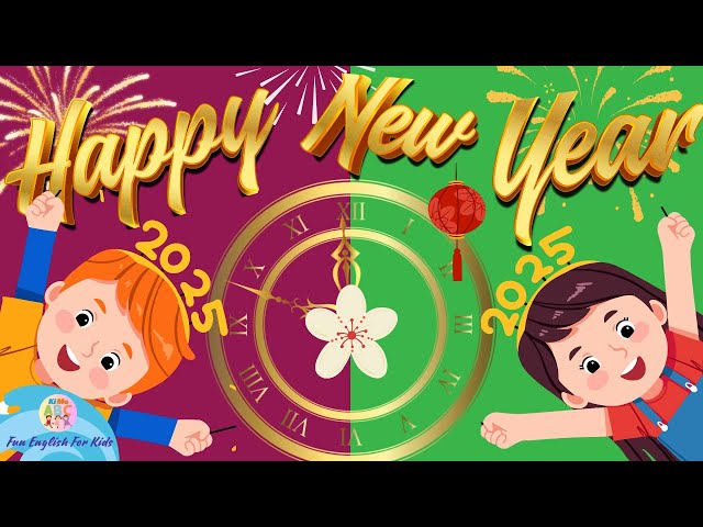 Kids vocabulary - New Year Activities - Happy New Year - Fun English for Kids