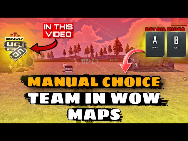 MANUAL CHOICE TEAM IN WOW MAP| WOW MAP TEAM SETTING TUTORIAL | EASSY AND SIMPLE