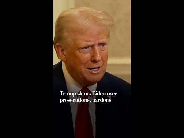 Trump slams Biden over prosecutions, pardons